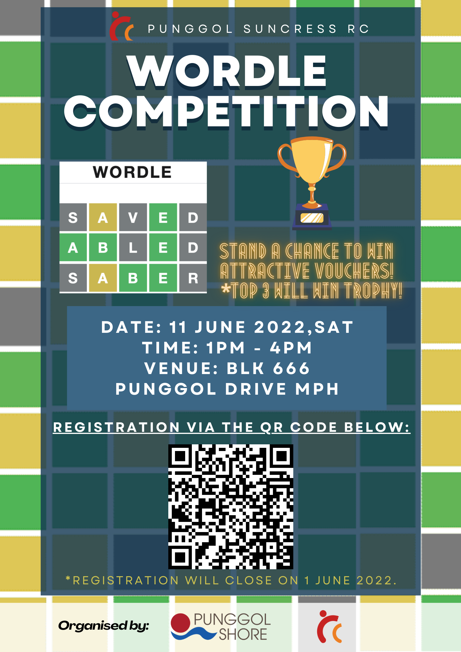 Punggol Suncress RC  Wordle Competition GEVME